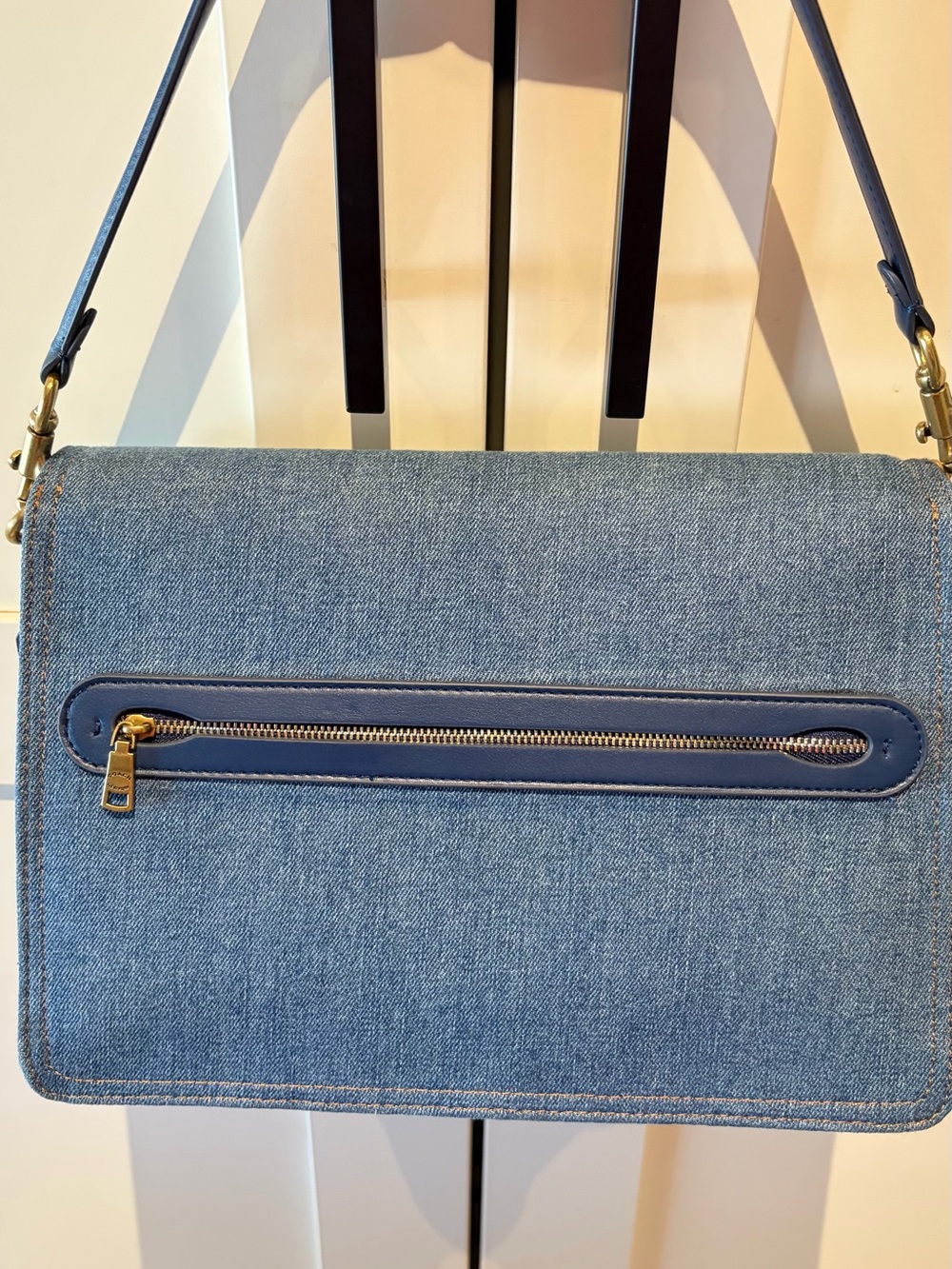 Coach Denim Tabby 30 Shoulder Bag with Gold Hardware - Picture 11 of 15